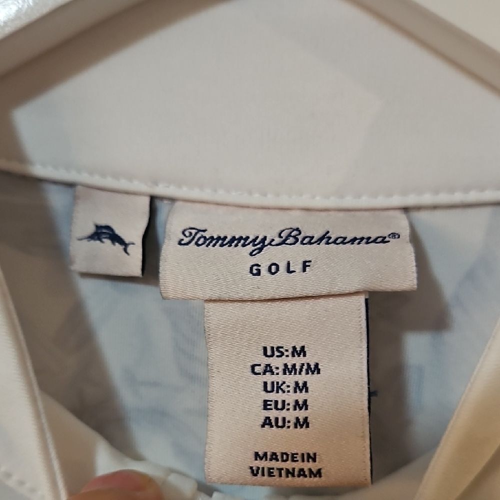 Tommy Bahama Blue and White Floral Mini Dress M 🍁 - Picture 2 of 7